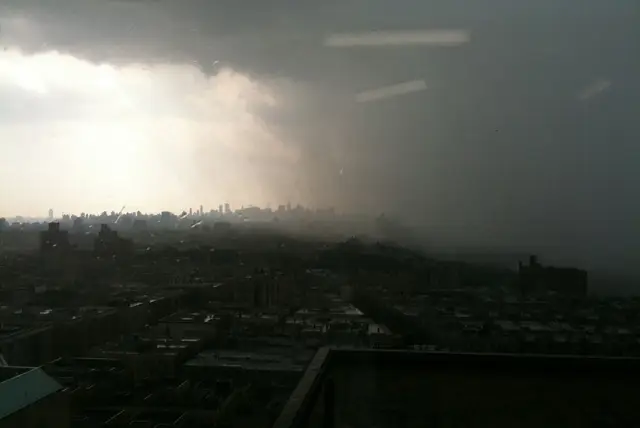 LtoBrooklyn's Flickr: "Rain storm moving in from new jersey. You've been warned."